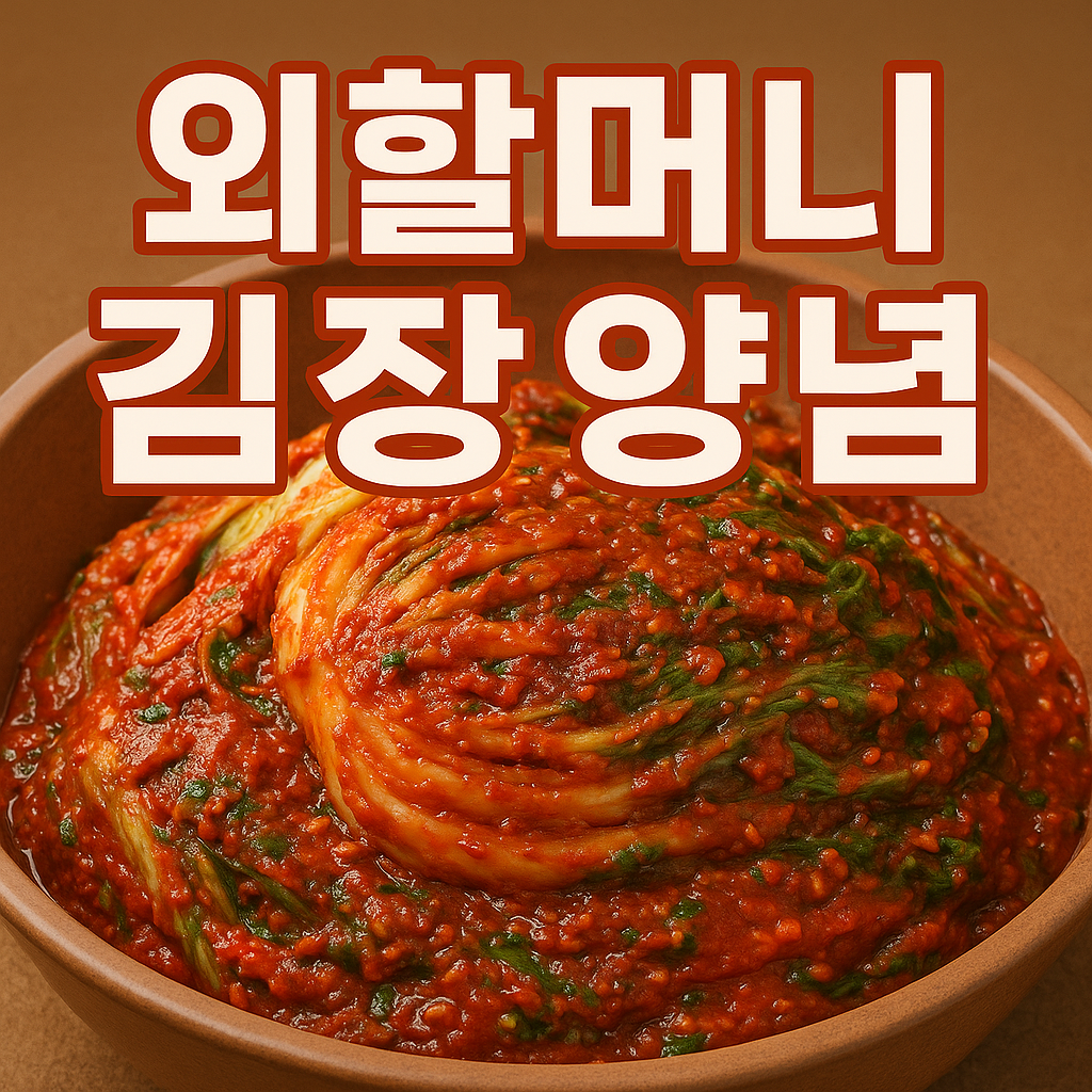 외할머니 김장양념