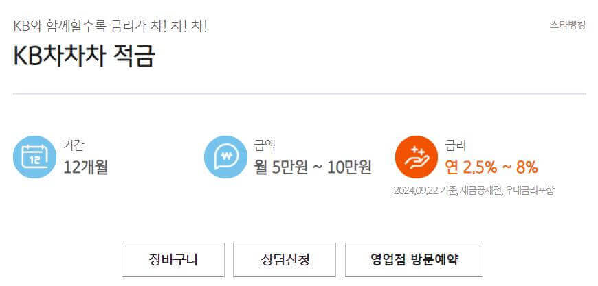 KB차차차 적금