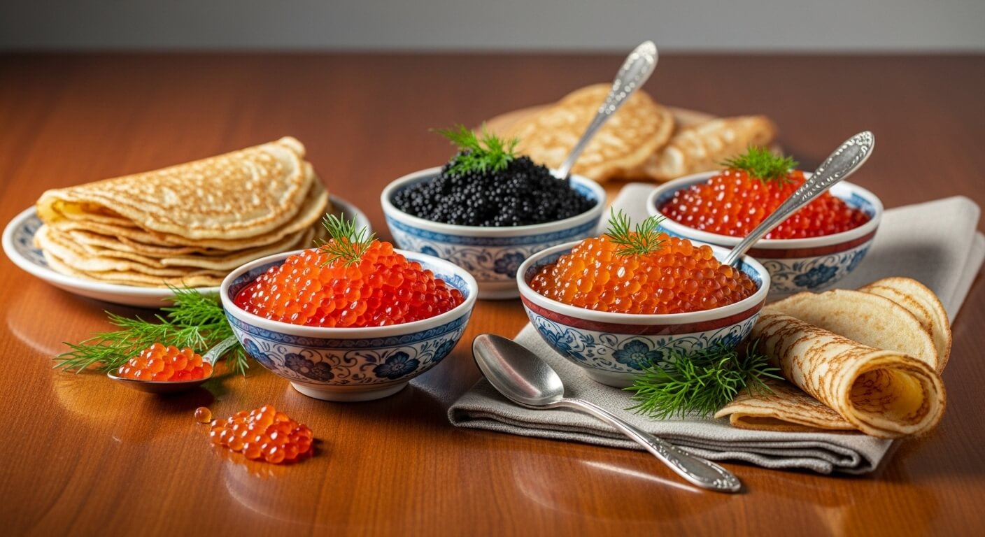 러시아 이크라 문화 탐방 (연어알, 캐비아, 철갑상어알)