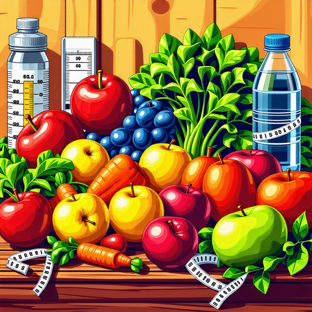 누구나 할 수 있는 건강한 다이어트 실천 방법 표현한 이미지