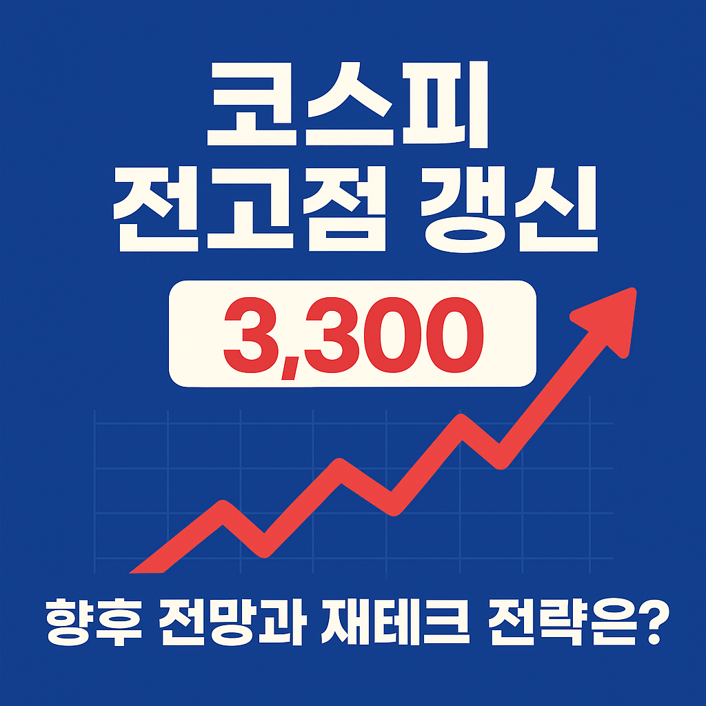 [오늘의 증시 이슈] 코스피 전고점 갱신(3300) &mdash; 전고점 이후 향후 전망과 재테크 전략 총정리 (2025-09-10)