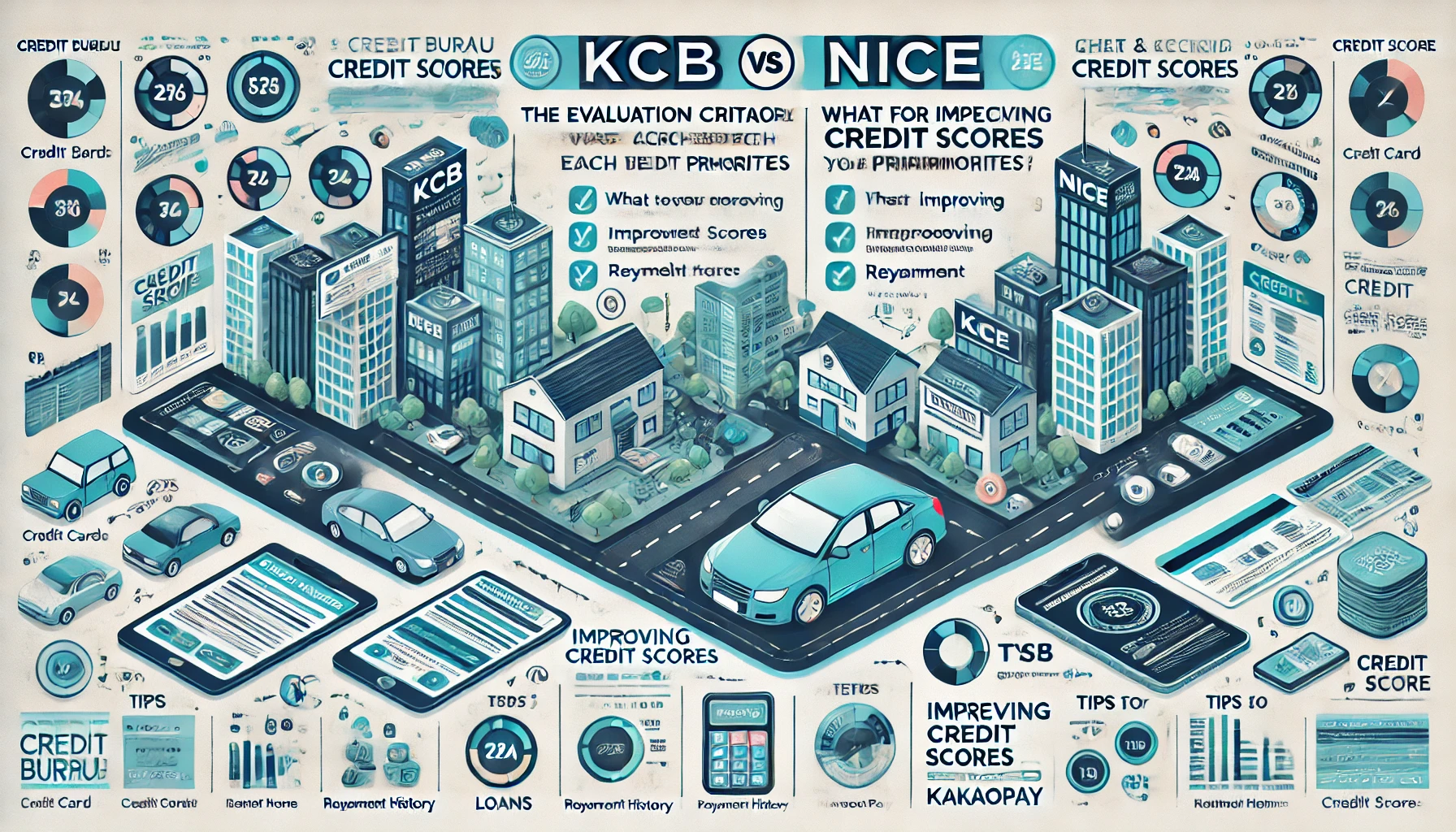 신용점수 제대로 관리하기, KCB와 NICE 평가 기준 비교