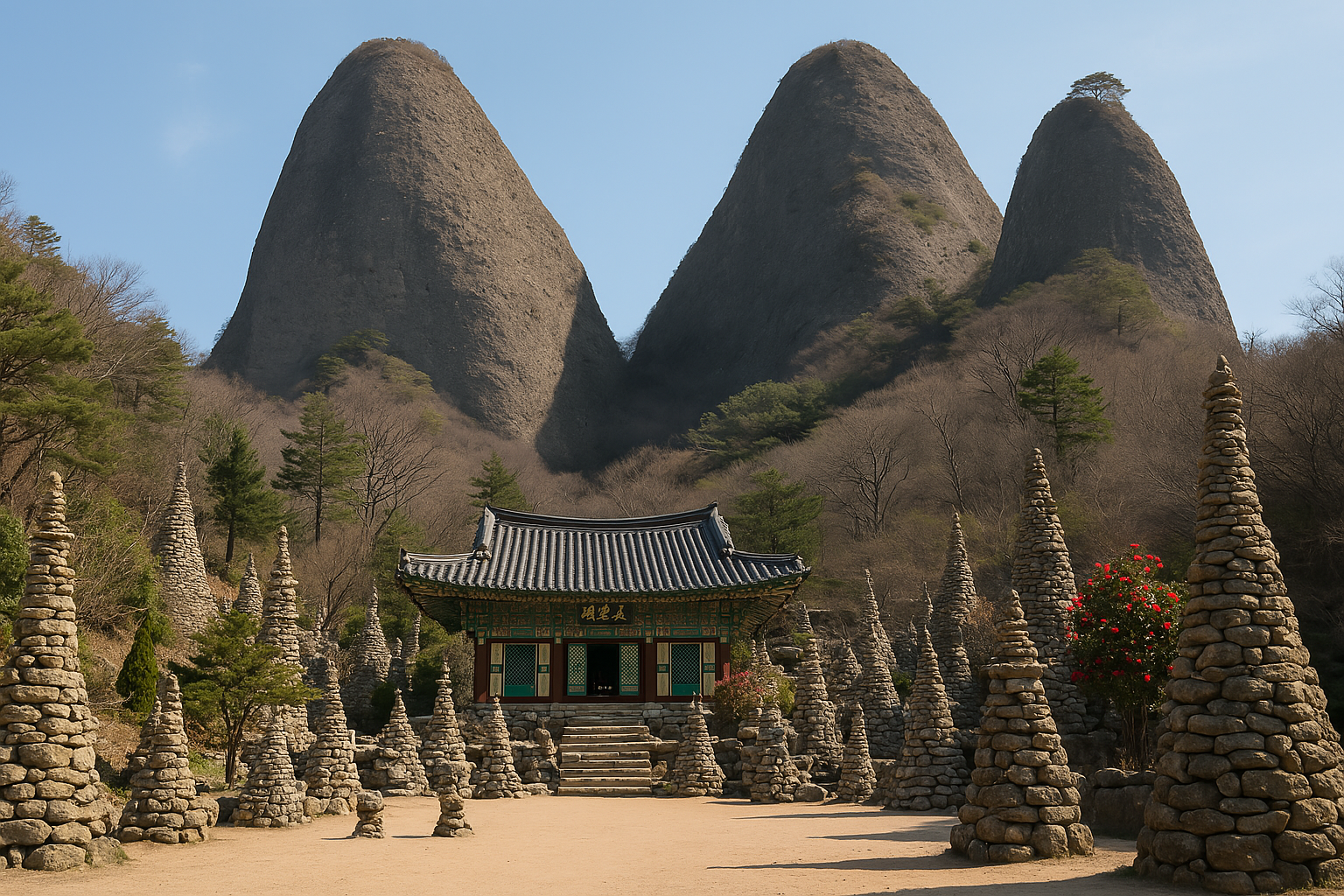 진안 마이산 탑사 사진