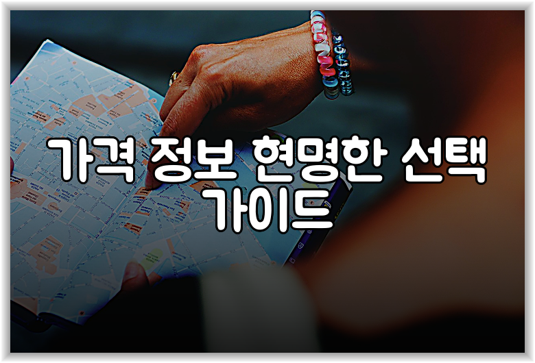 가격 정보 현명한 선택 가이드