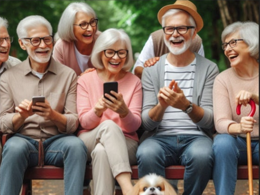 스마트폰 사용 노인 인지 저하 예방 효과 관련 이미지
