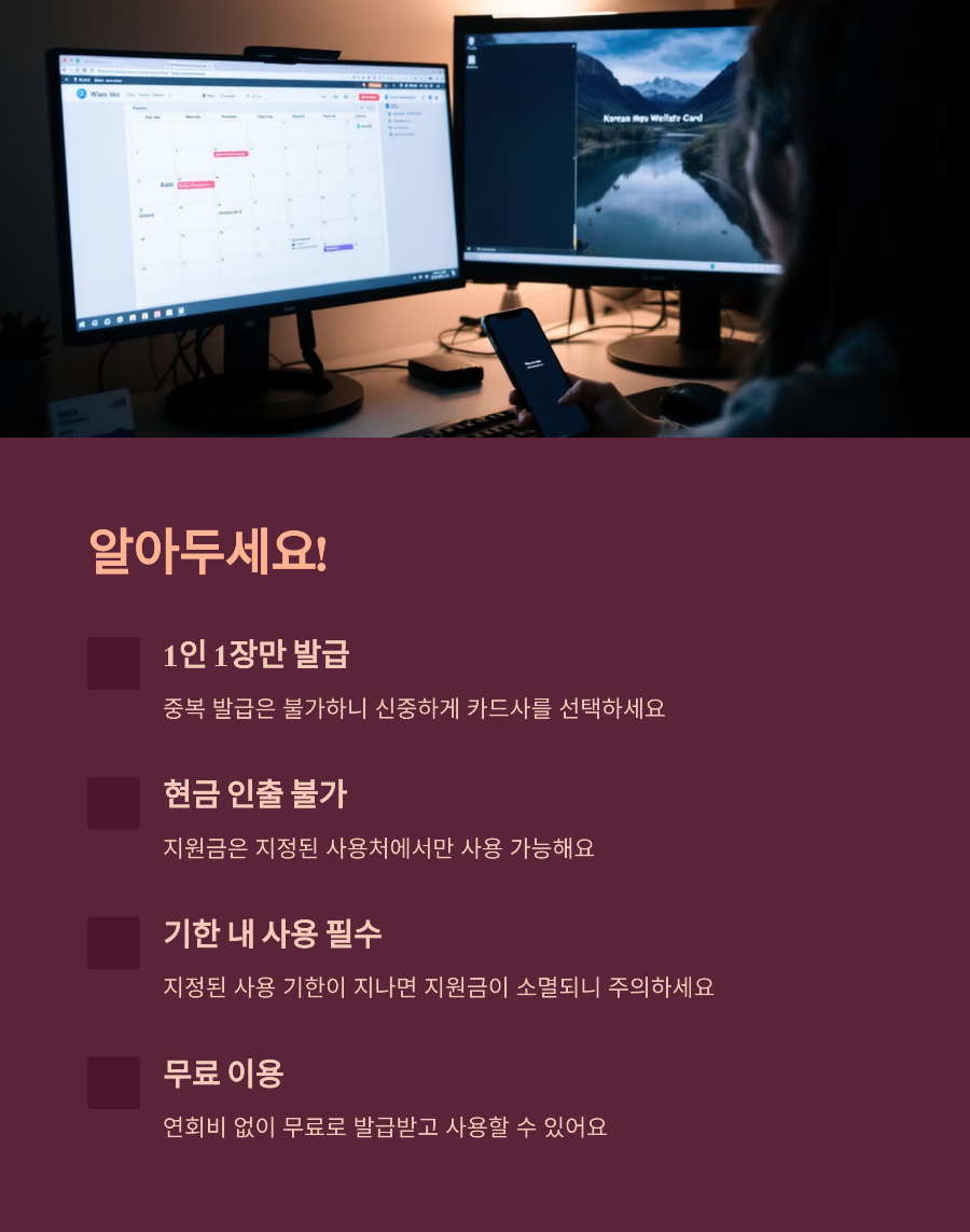 신청 시 유의사항