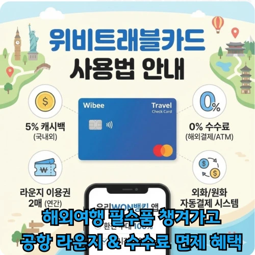 위비트래블카드 사용법 ❘ 해외여행 필수품 하나로 공항 라운지부터 수수료 면제까지 종결