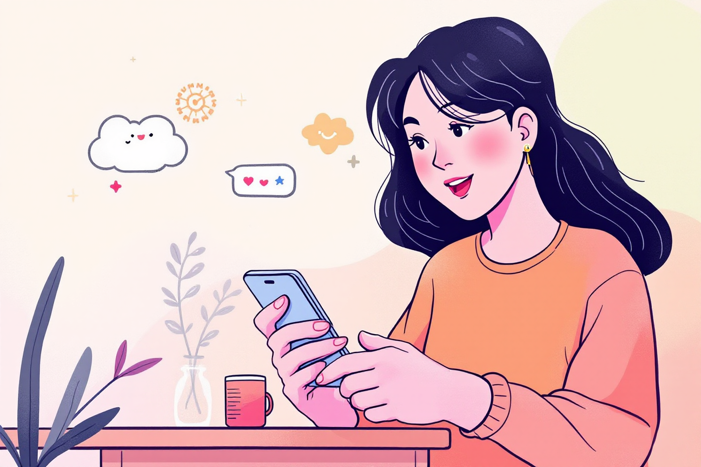 청년이 디지털온누리 어플 설치하는 모습