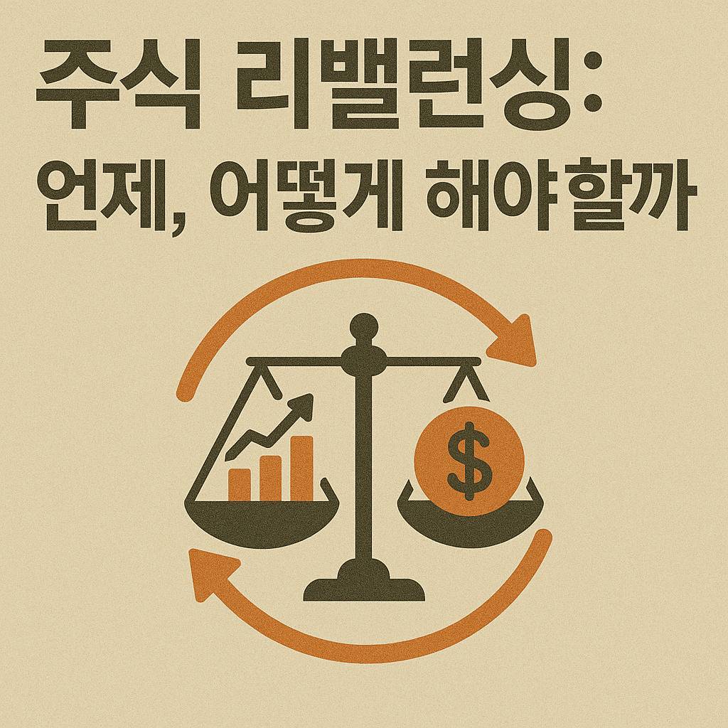 주식 리밸런싱: 언제, 어떻게 해야 할까?