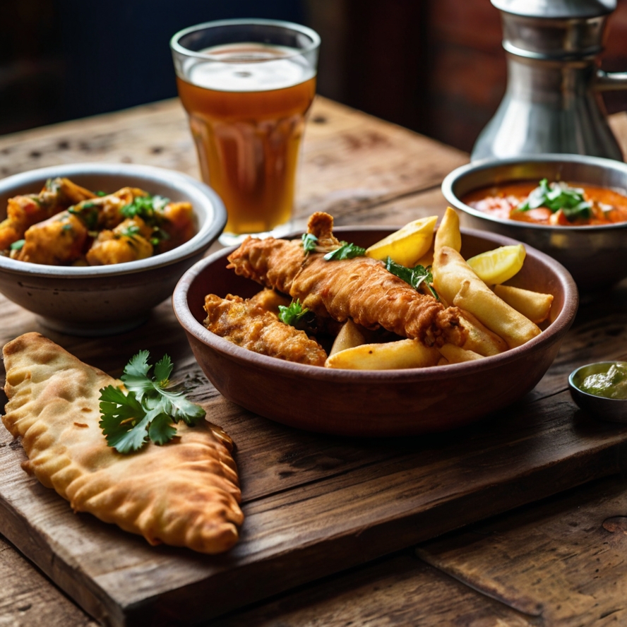 맨체스터 시티 음식을 형상화한 이미지