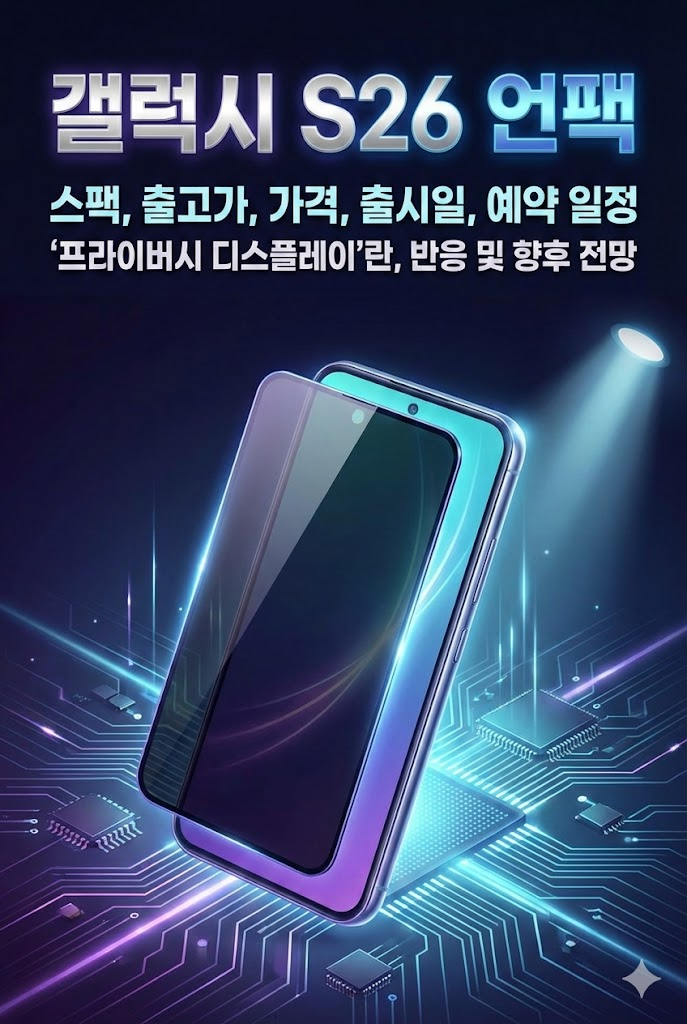 갤럭시 S26 언팩, 스팩, 출고가, 가격, 출시일, 예약 일정, '프라이버시 디스플레이'란, 반응 및 향후 전망