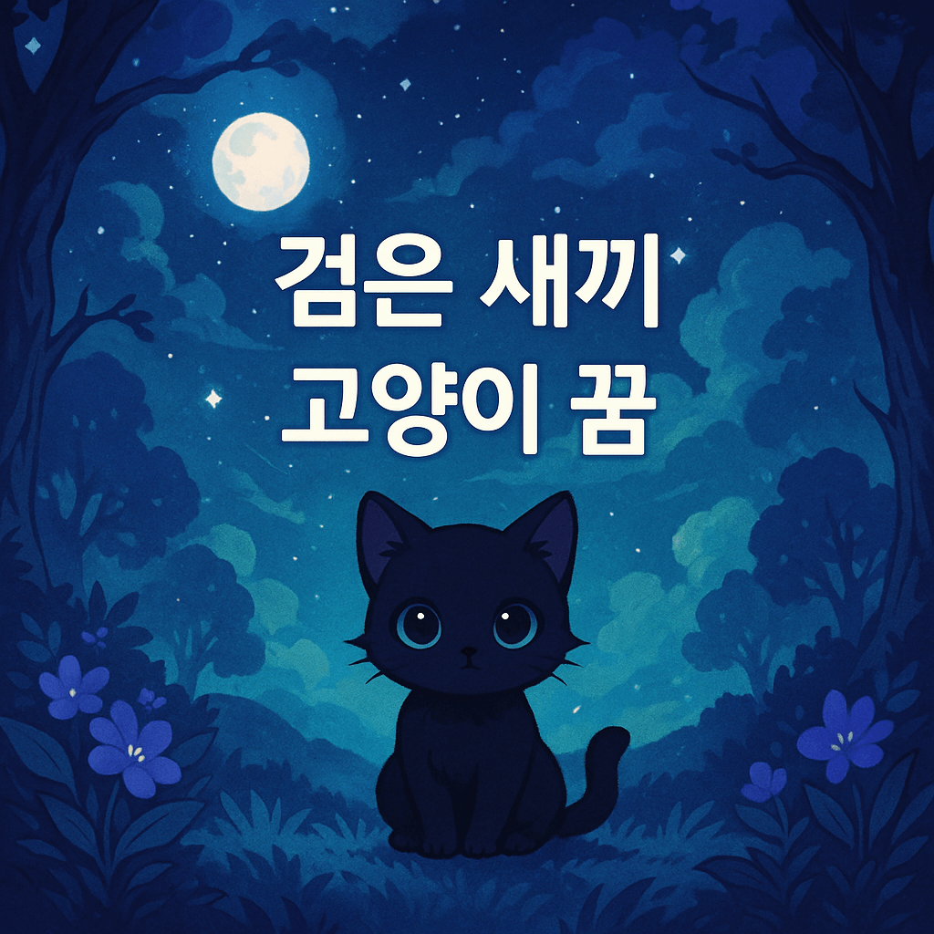 검은 새끼 고양이 꿈 해몽