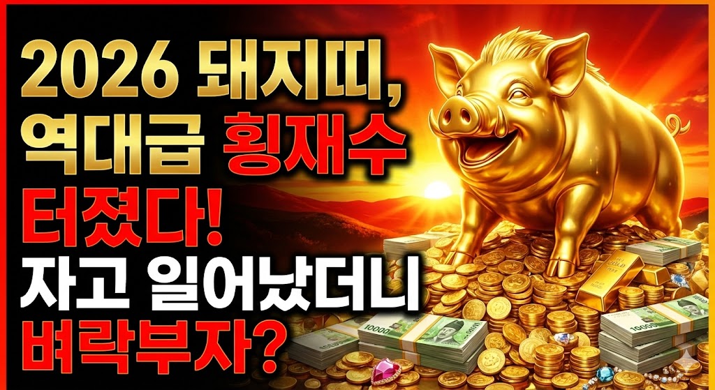 돼지띠 여러분, 돈방석 앉을 준비 되셨나요? 재물운은 최고지만 '이것' 하나는 꼭 챙기세요"