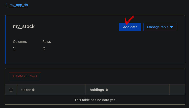 웹에서 Cloudflare D1 테이블에 데이터를 입력할 수 있는 메뉴