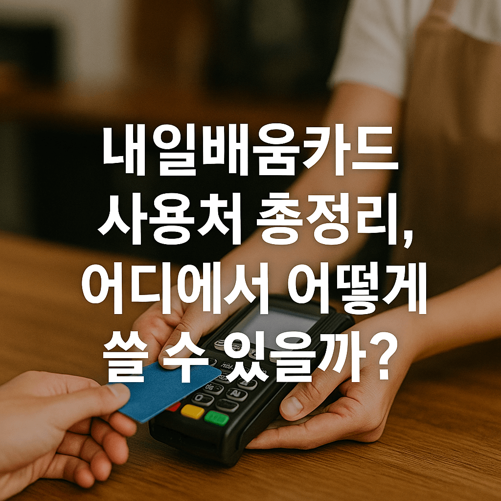 내일배움카드 사용처 총정리