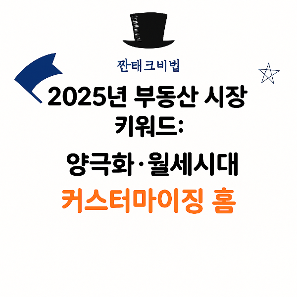 2025년 부동산 시장 키워드: 양극화·월세시대 커스터마이징 홈