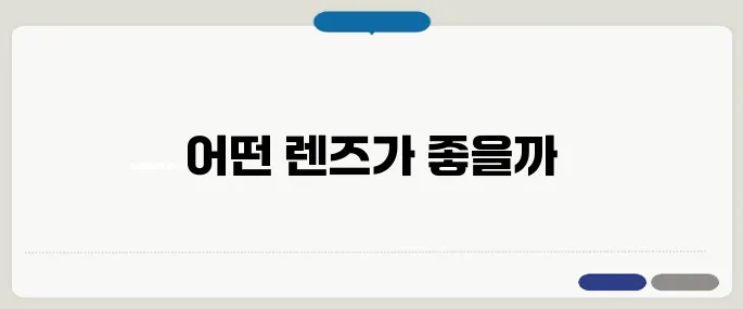 봄꽃 촬영 카메라 렌즈 추천 인물·풍경용