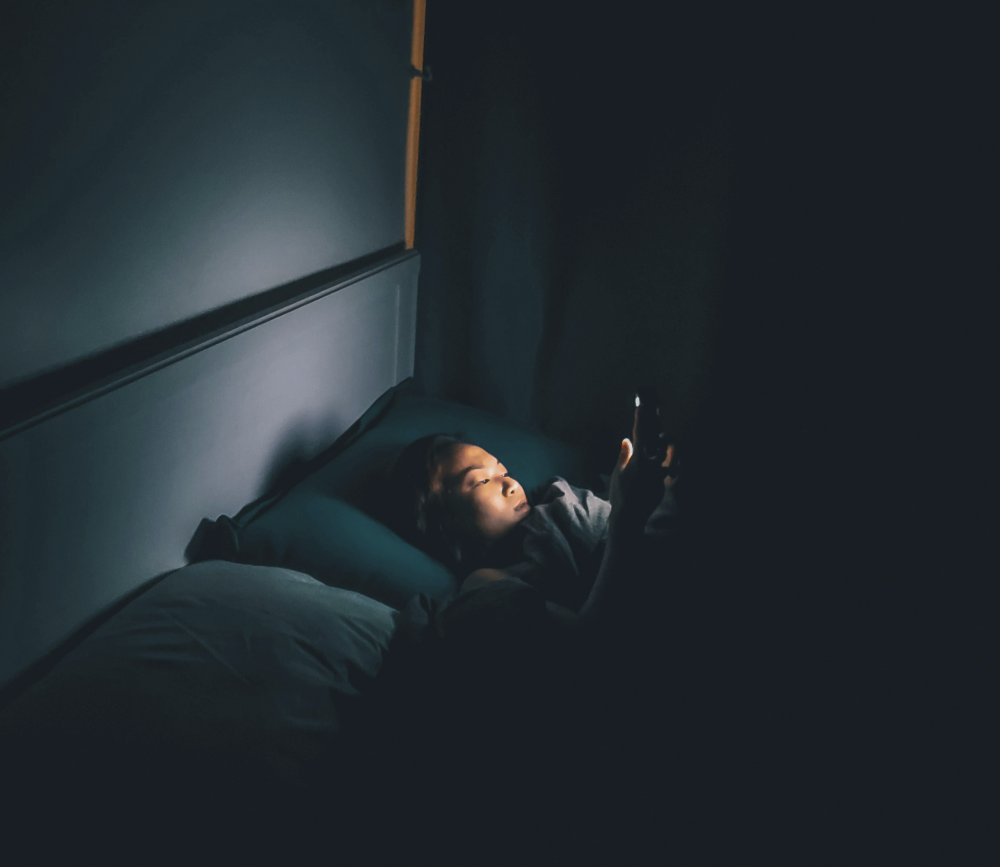 취침 전 눈 피로 사진