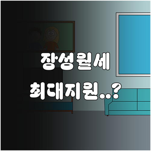 2026 장성군 청년월세지원 신청 방..