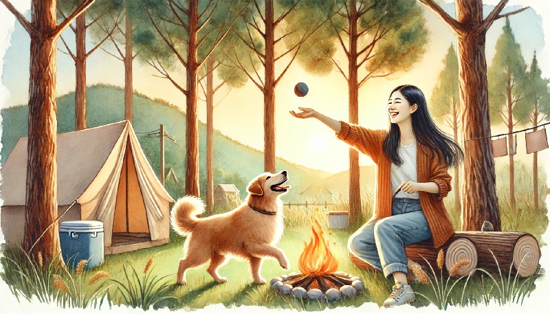 강아지와 함께 캠핑 가기