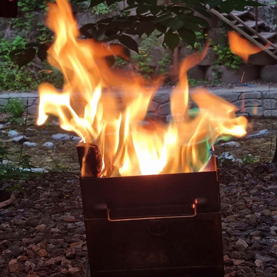 오토캠핑 텐트치기 불멍