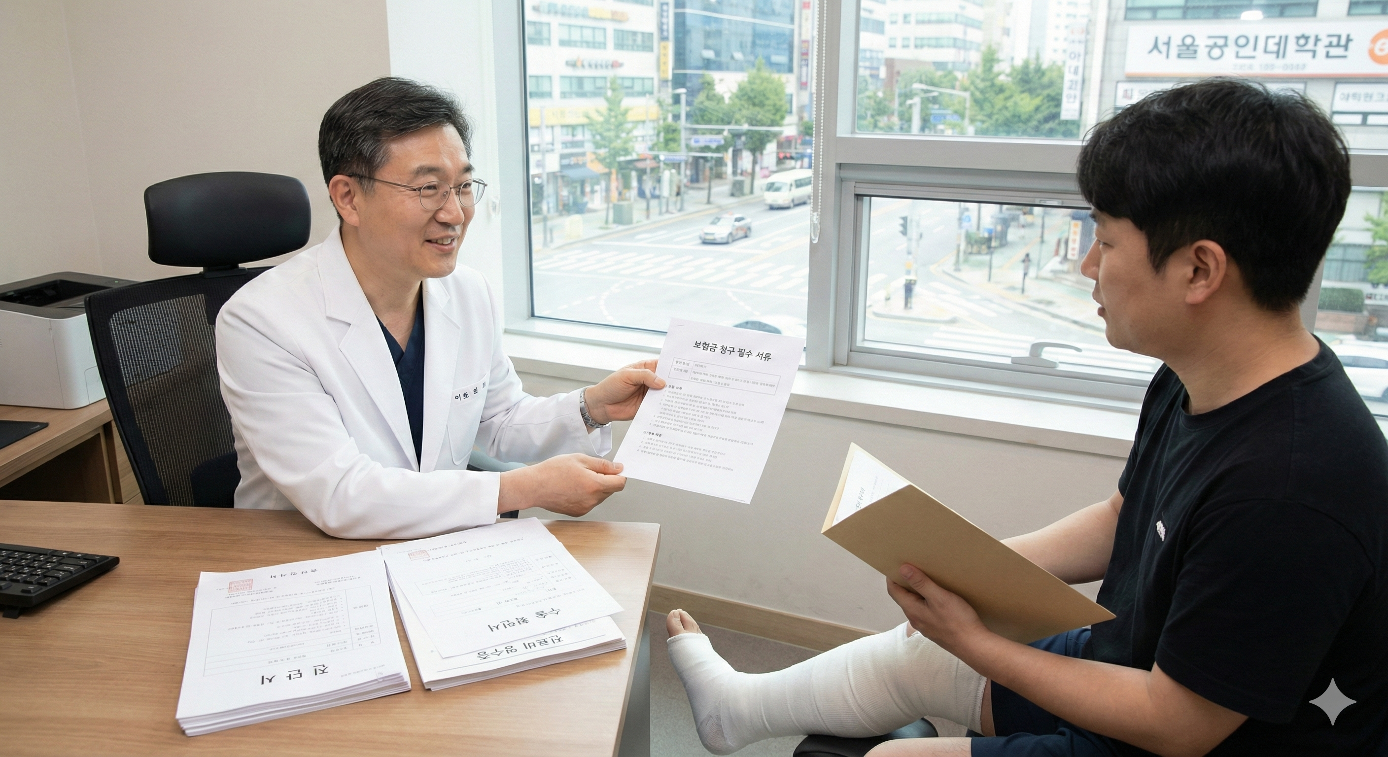 아킬레스건 파열수술 보험청구서류