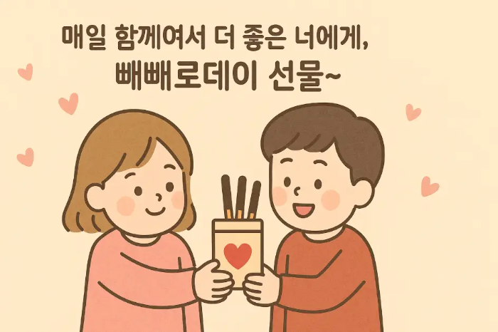 빼빼로데이-친구-인사말