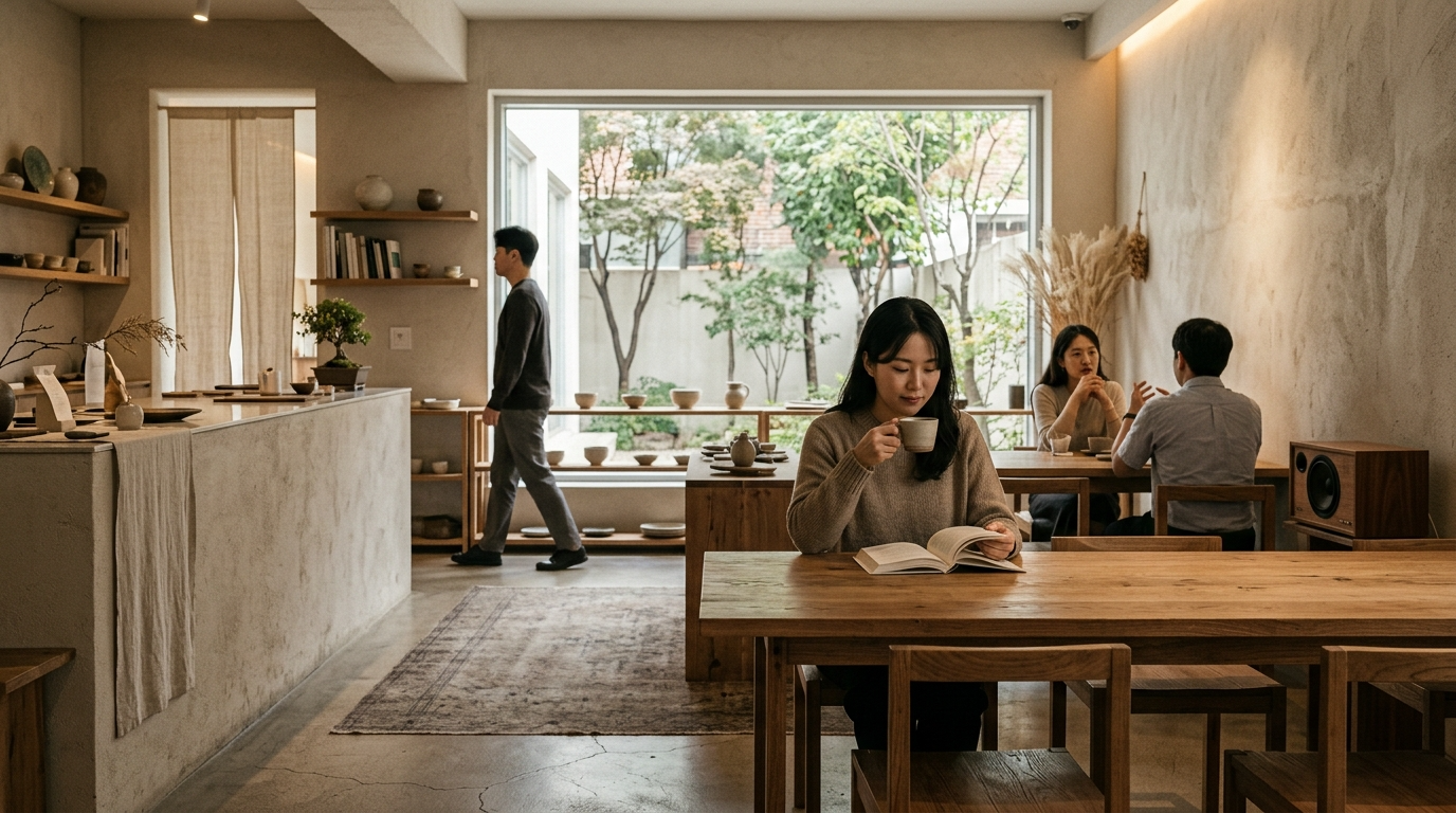 공간의 분위기에 따라서 사람의 속도도 바뀌는 설명