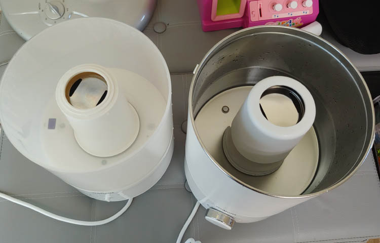 웰포트 스팀타임 구버전과 신버전 내부 이미지