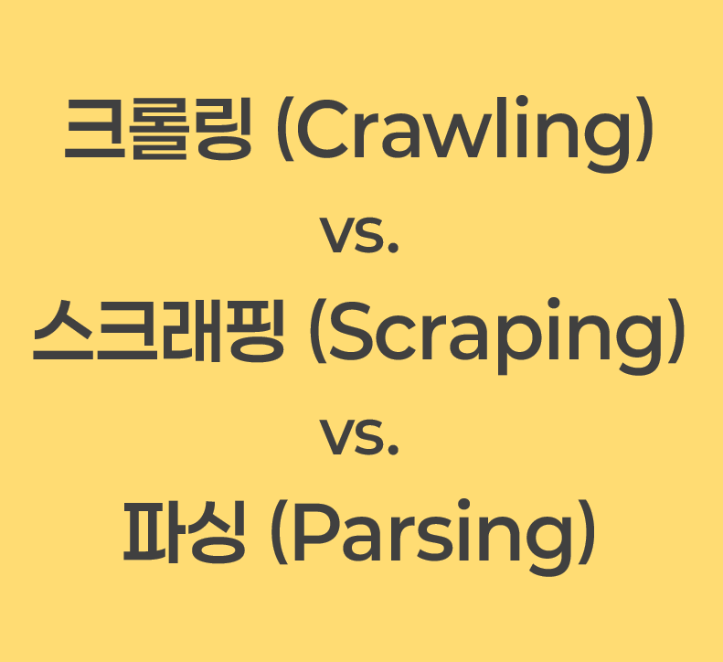 크롤링 스크래핑 파싱