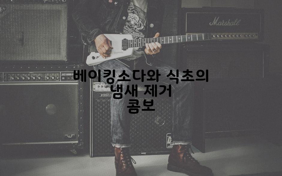 베이킹소다와 식초의 냄새 제거 콤보