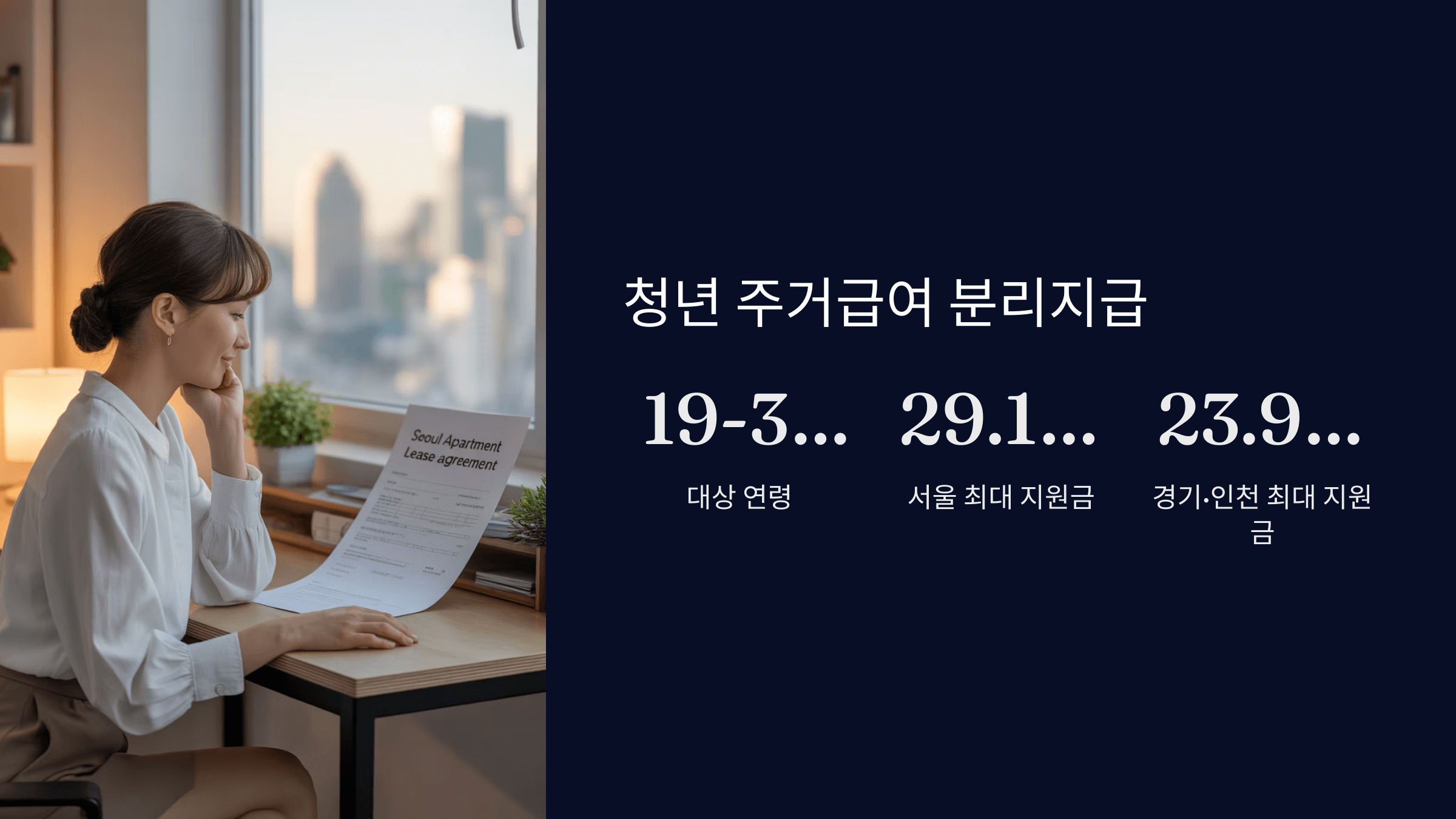 청년 주거급여 분리지급