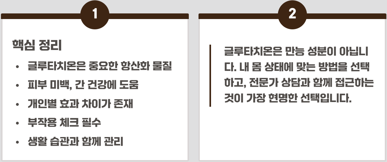 글루타치온 주사 효능