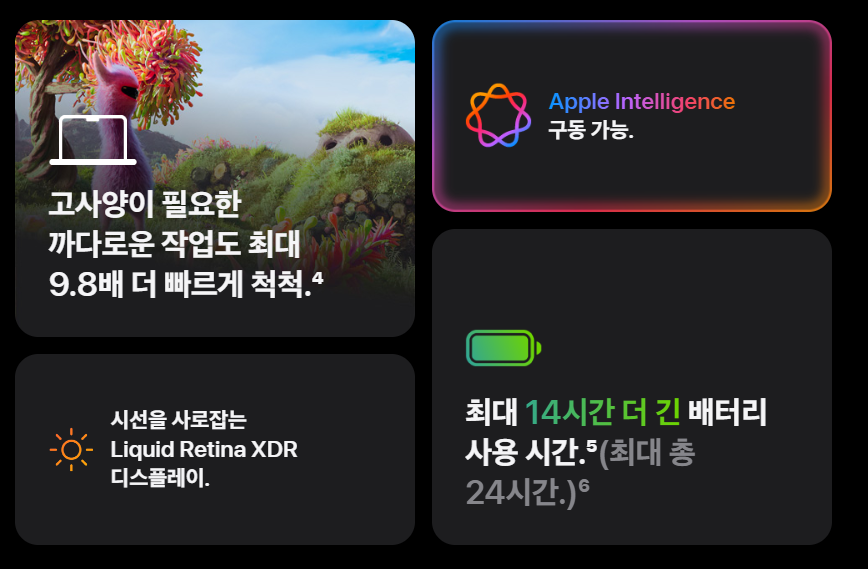 맥북 M4 PRO 출시 맥북 모델 스펙 가격 디자인 비교