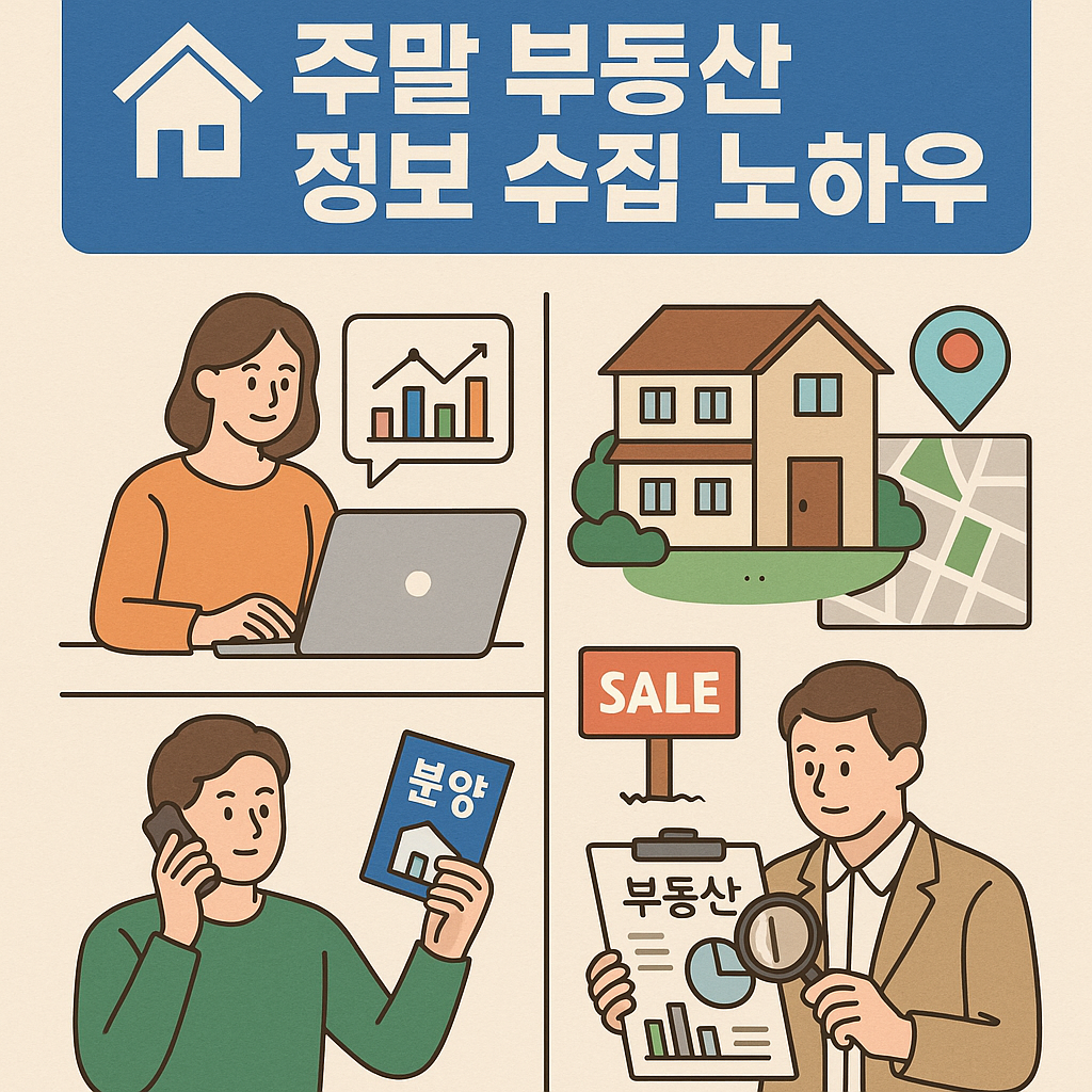 주말 부동산 정보 수집 노하우 🏠📊