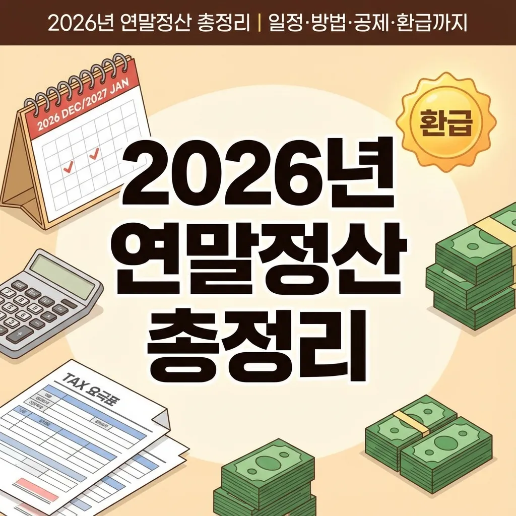 2026년 연말정산 총정리｜일정&middot;방법&middot;공제&middot;환급까지