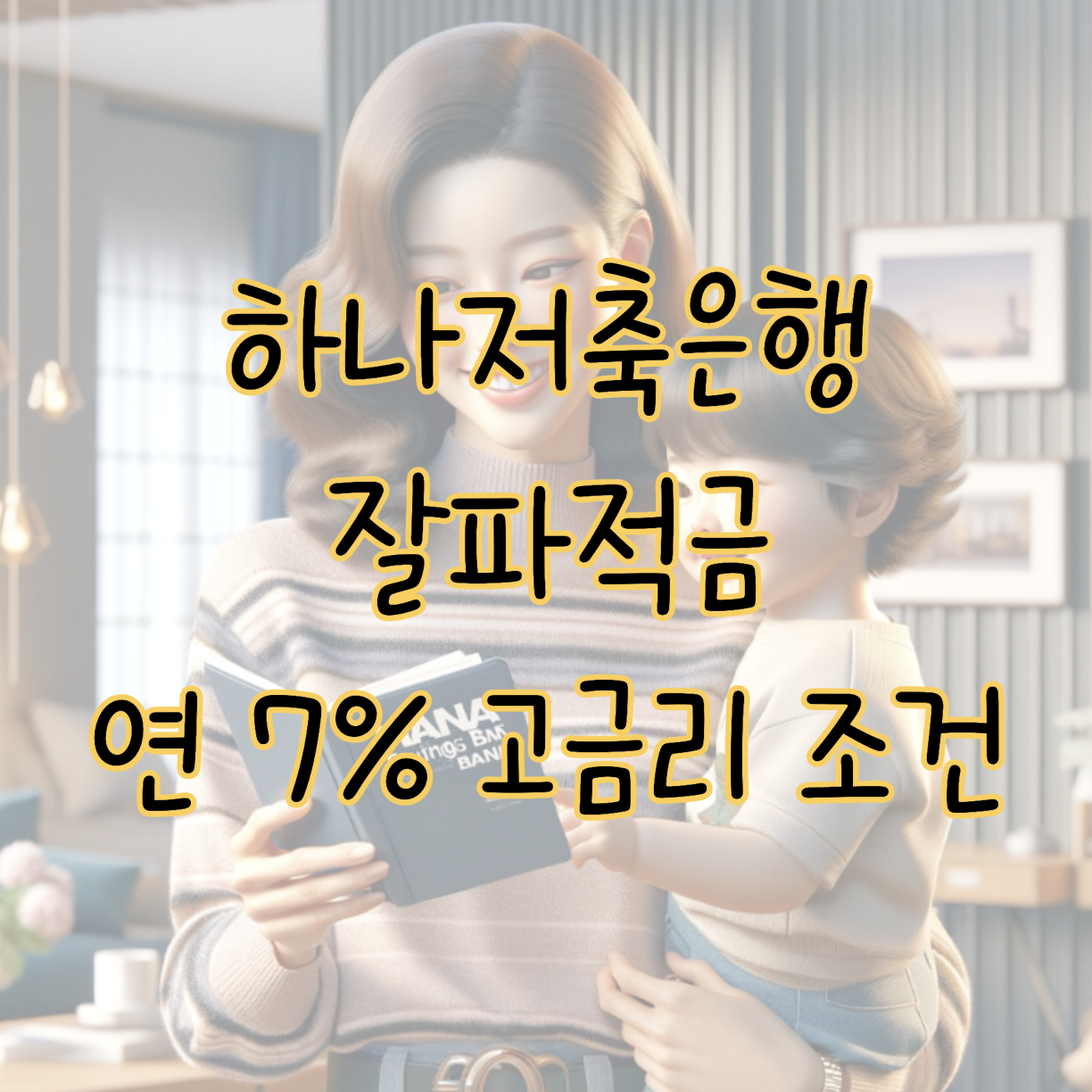 하나저축은행 잘파적금 자녀의 미래를 위한 연 7% 고금리 상품 표지