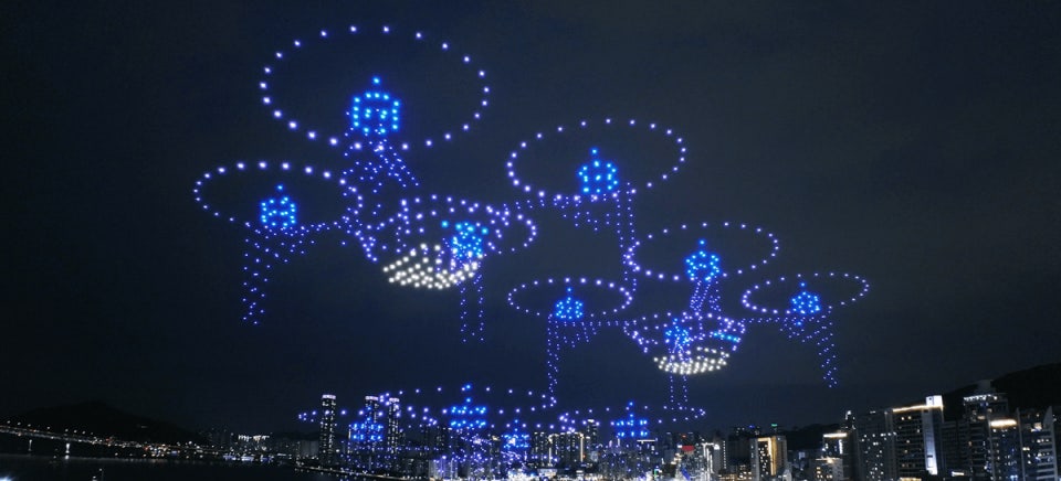 광안리 M 드론라이트쇼 사진자료