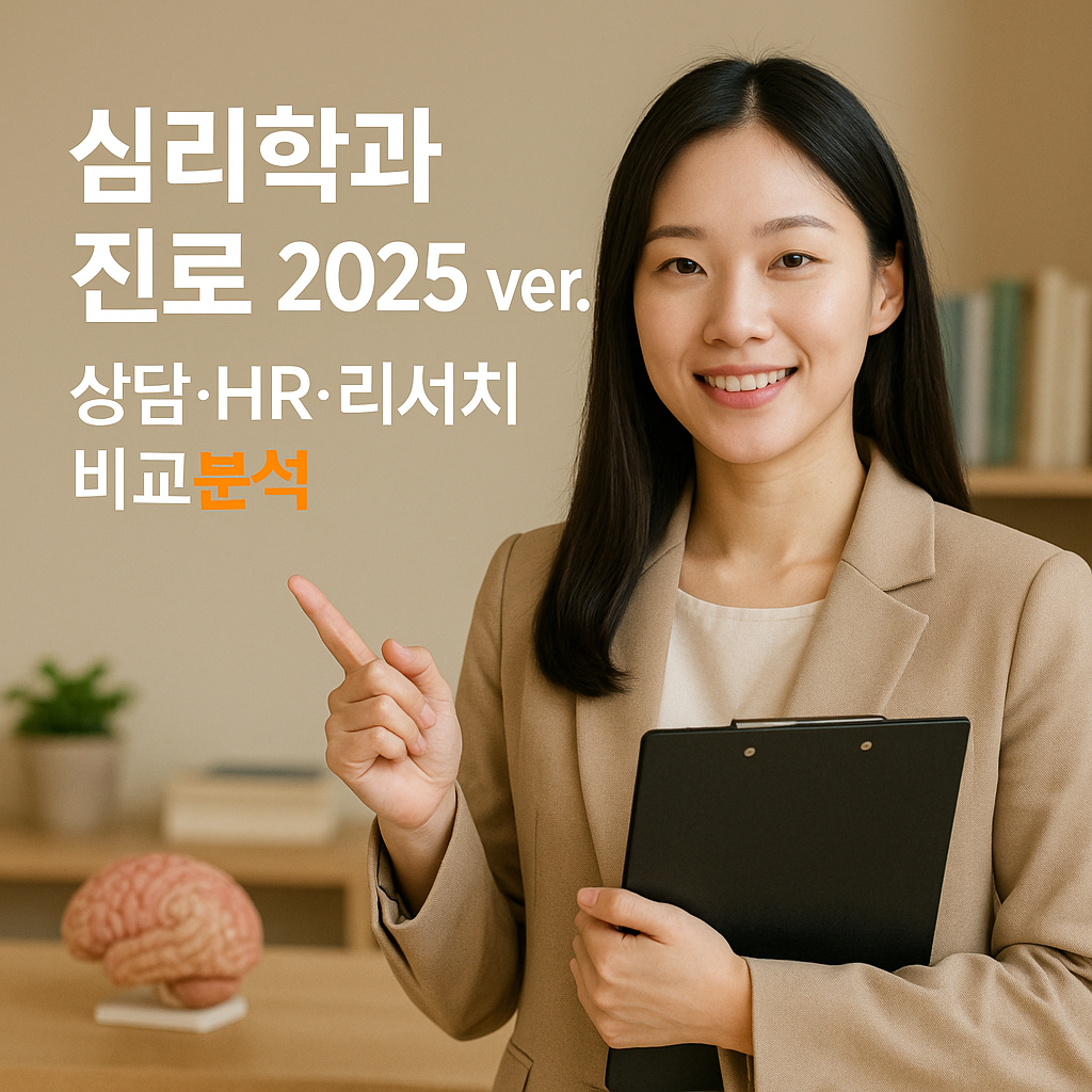 심리학과 진로 2025 ver. 상담·HR·리서치 비교분석