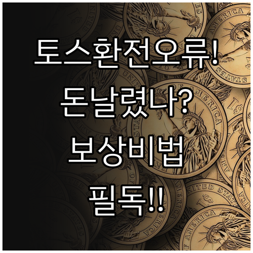 토스 앱 환전 오류 발생 시 보상 가..