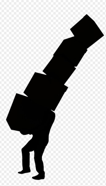 이사 박스를 들고 이동 중인 남자