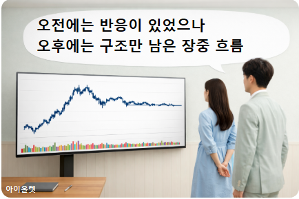 반응은 있었지만 이어지지 않은 흐름