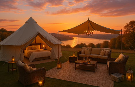글램핑, 럭셔리캠핑 관련 사진