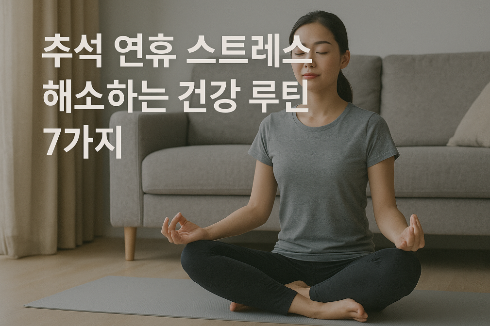 추석 연휴 스트레스 해소하는 건강 루틴 7가지