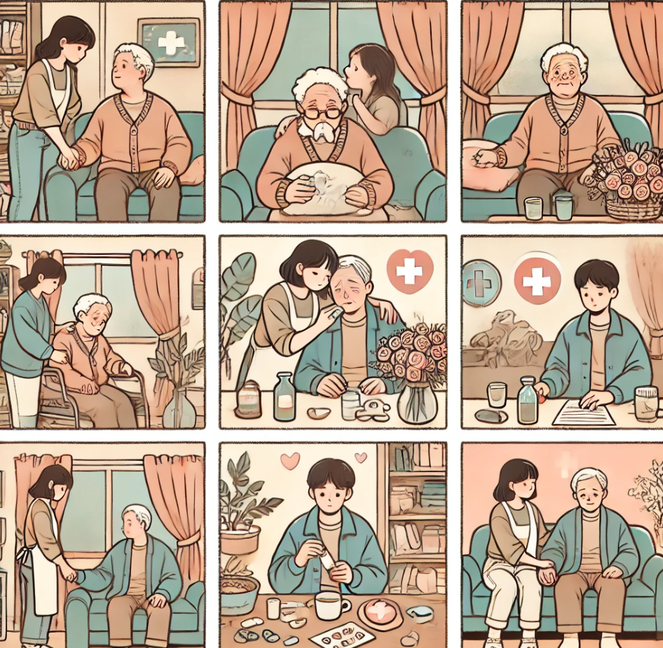 치매 간병과 관련된 초기대응의 소통기술과 정서적 안정의 사진