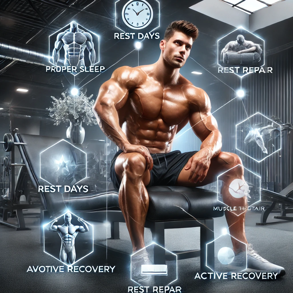 보디빌딩 프로선수 휴식 (Bodybuilding professional athlete resting)