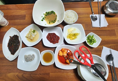 옛날식당상차림