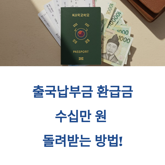 출국납부금 환급 방법