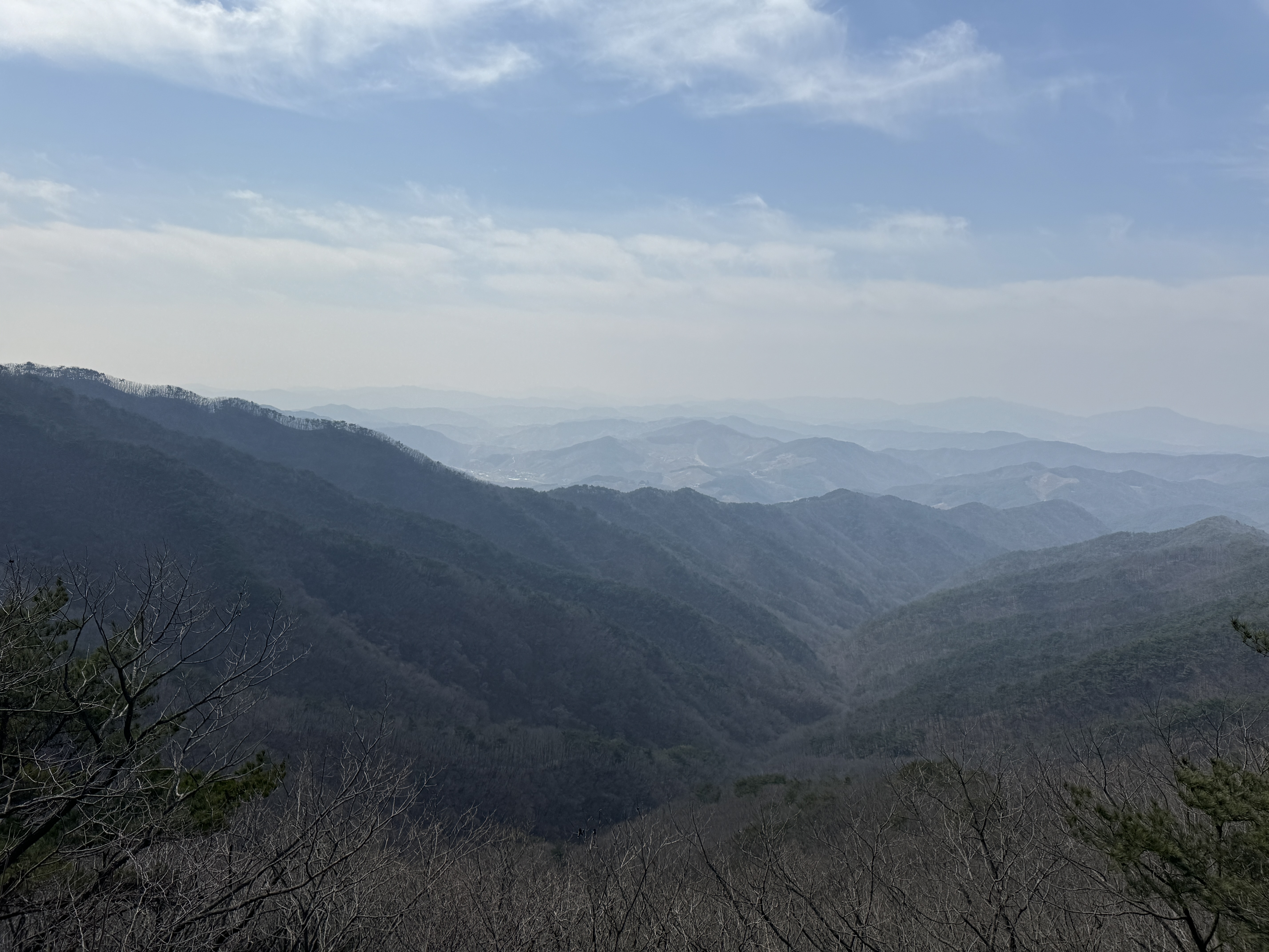 칠갑산 정상 뷰