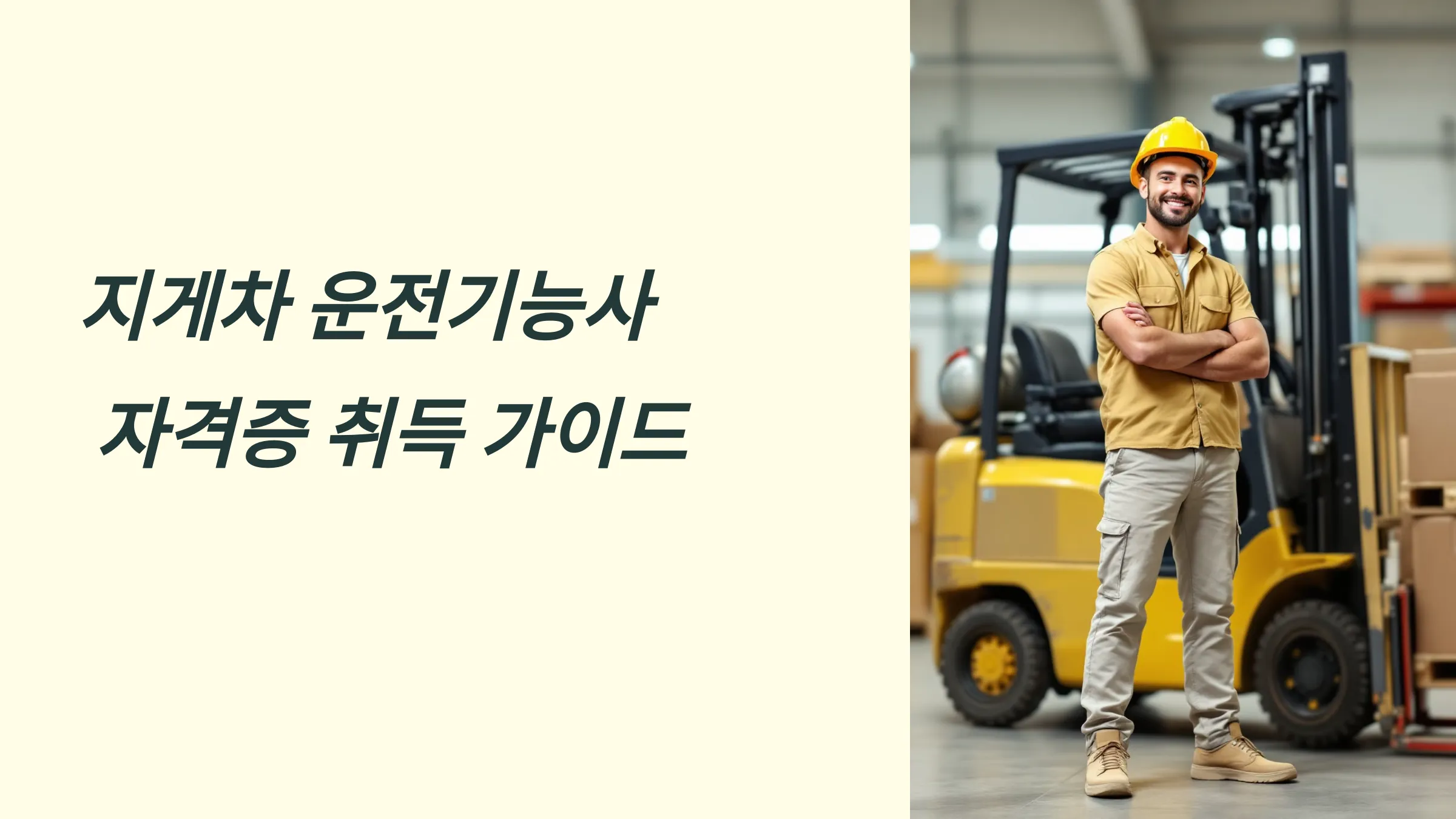 지게차 운전기능사 필기 실기 기출문제 국비지원 국민내일배움카드 시험일정 교육기관 학원